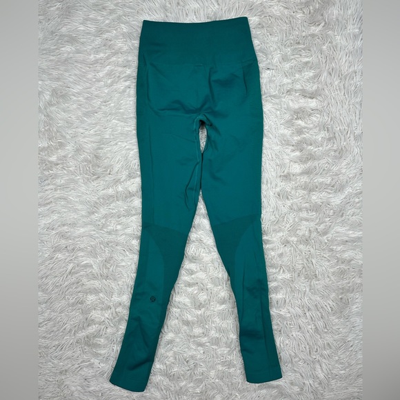 Lululemon Zone In Tight Forage Teal Green Size 4 Leggings - Picture 5 of 8